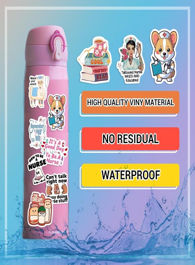 MKZ 120 PCS Funny Nurse Stickers Medical Sticker Pack Nursing Accessories for Nurses Nursing Healthcare Sticker Funny Nurse Gifts - Image 2
